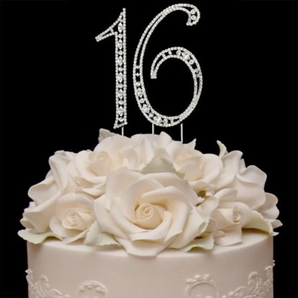 Sweet sixteen cake topper